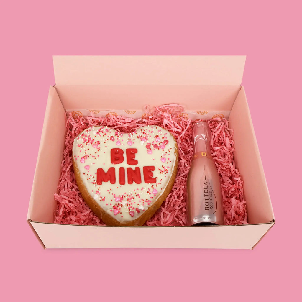 'Be Mine' Cookie with Prosecco - Goldelucks Same Day Gift Delivery