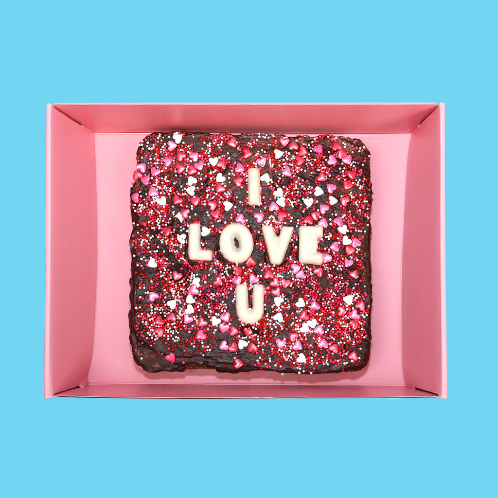 I LOVE U Loaded Brownie
