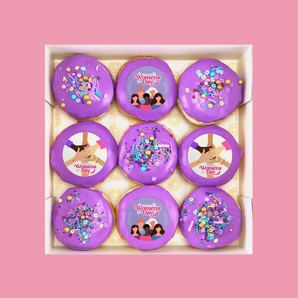 International Women's Day Donuts - Goldelucks Same Day Gift Delivery