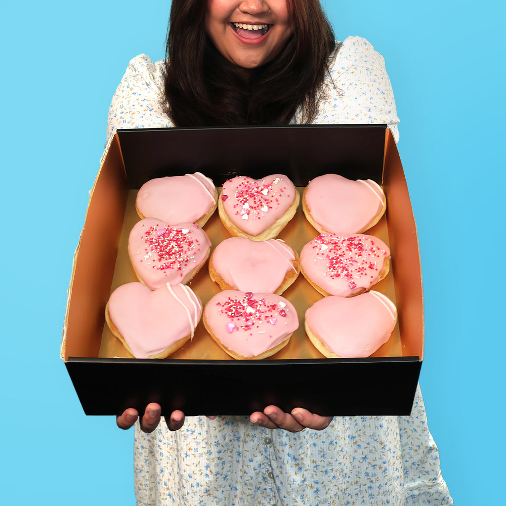 Large Mother's Day Heart Donut Box