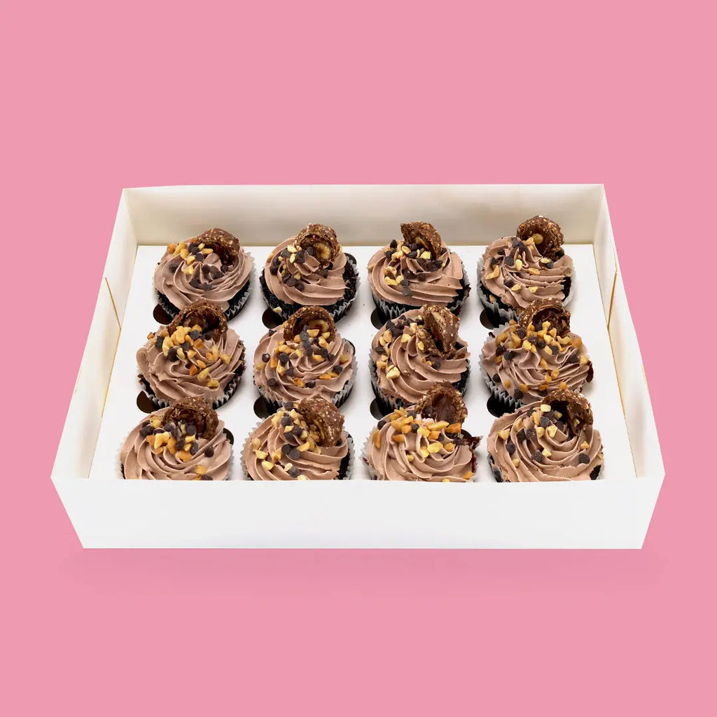 Nutella Rocher Cupcakes - Goldelucks Same Day Gift Delivery
