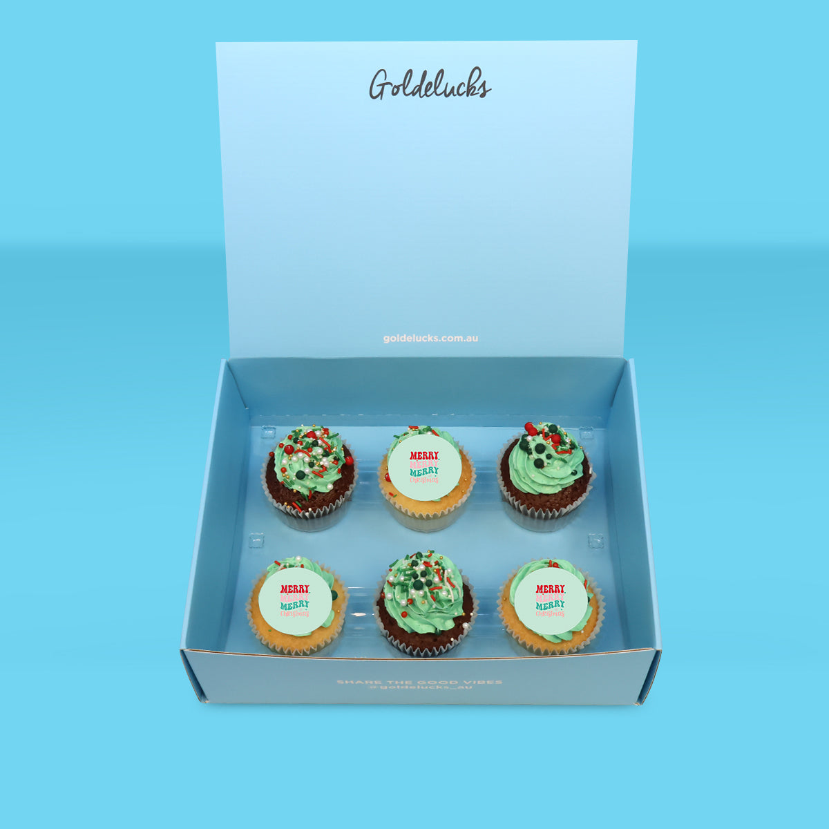 Christmas Cupcakes with Filling AUS WIDE Goldelucks