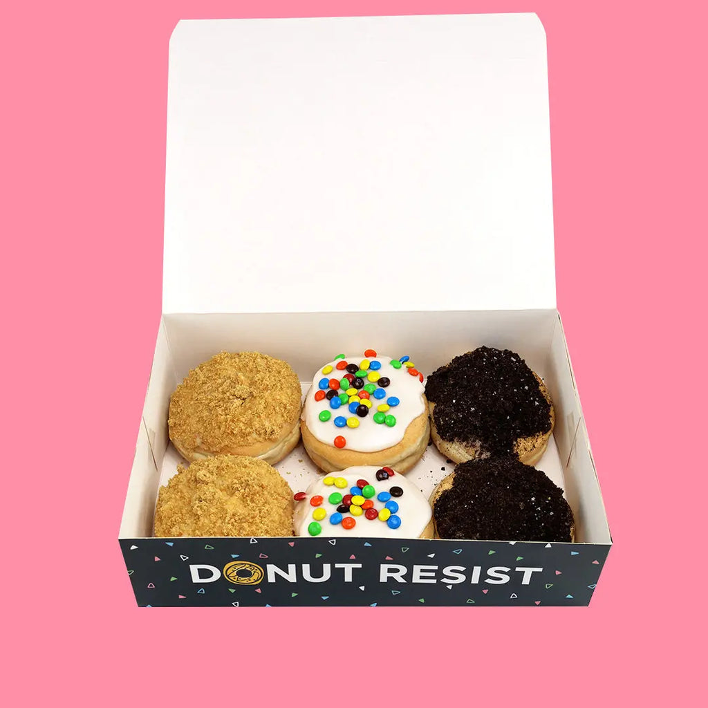 6x Assorted Donut Box - Goldelucks Same Day Gift Delivery