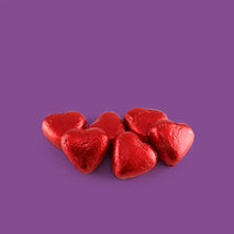 6x Red Chocolate Hearts - Goldelucks Same Day Gift Delivery