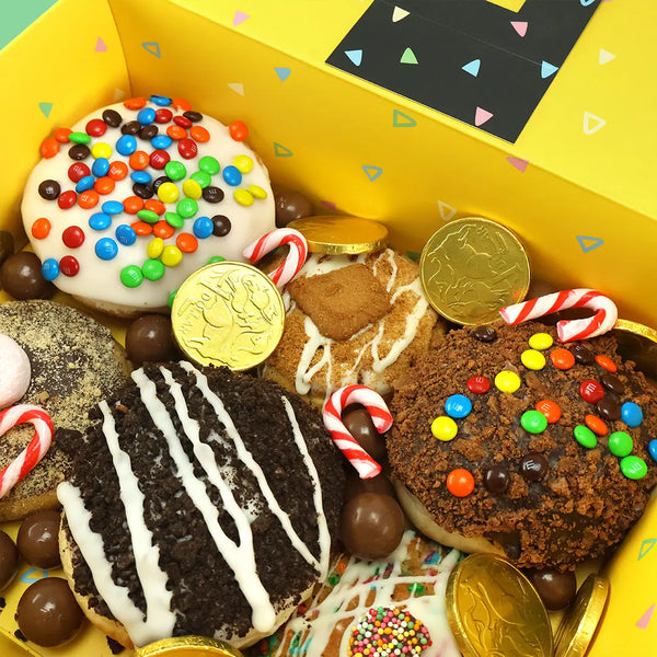 Assorted Donut & Cookie Christmas Hamper - Goldelucks Same Day Gift Delivery