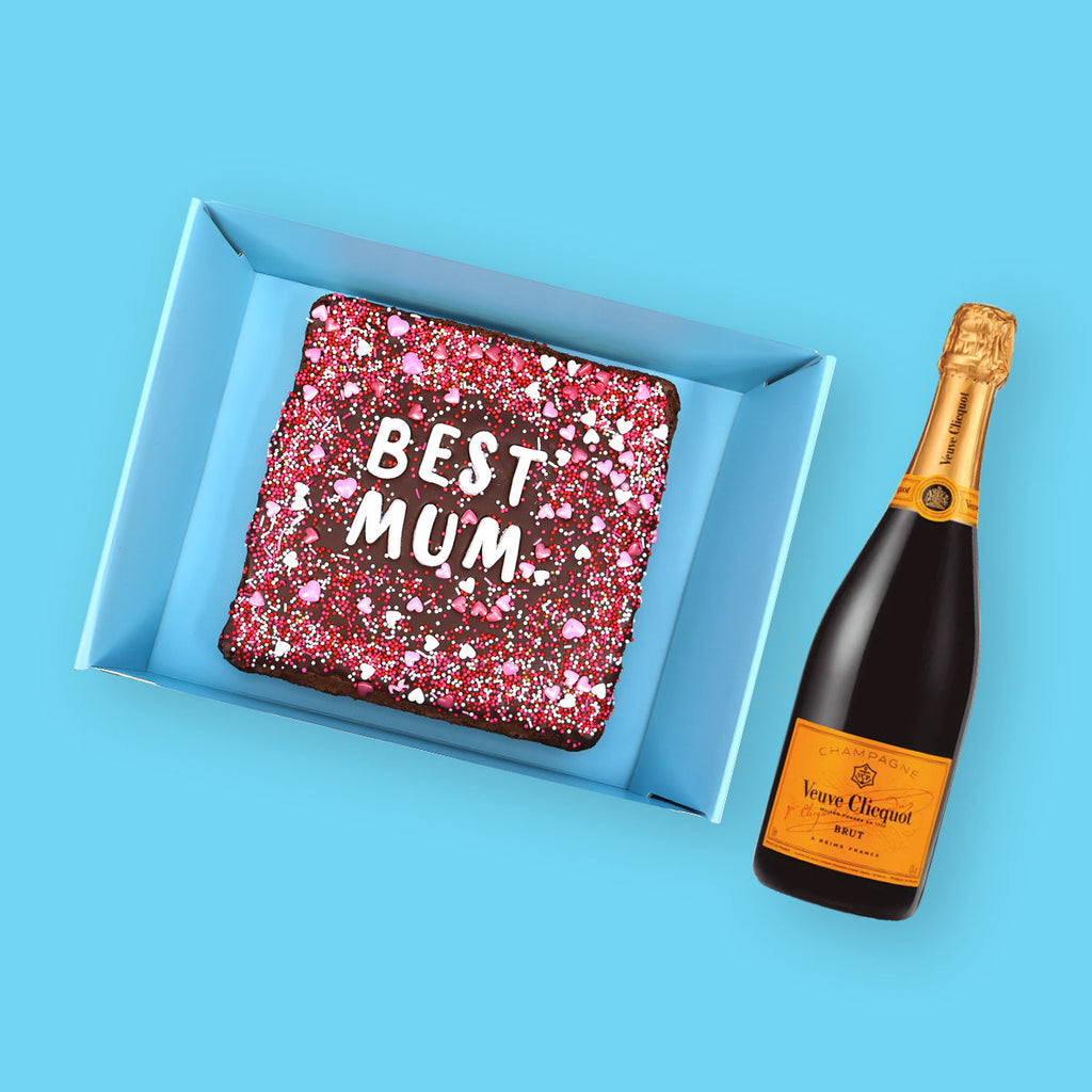 BEST MUM Loaded Brownie & Champagne - Goldelucks 
