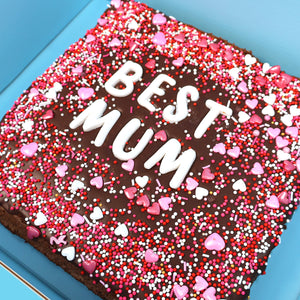 BEST MUM Loaded Brownie & Champagne - Goldelucks 