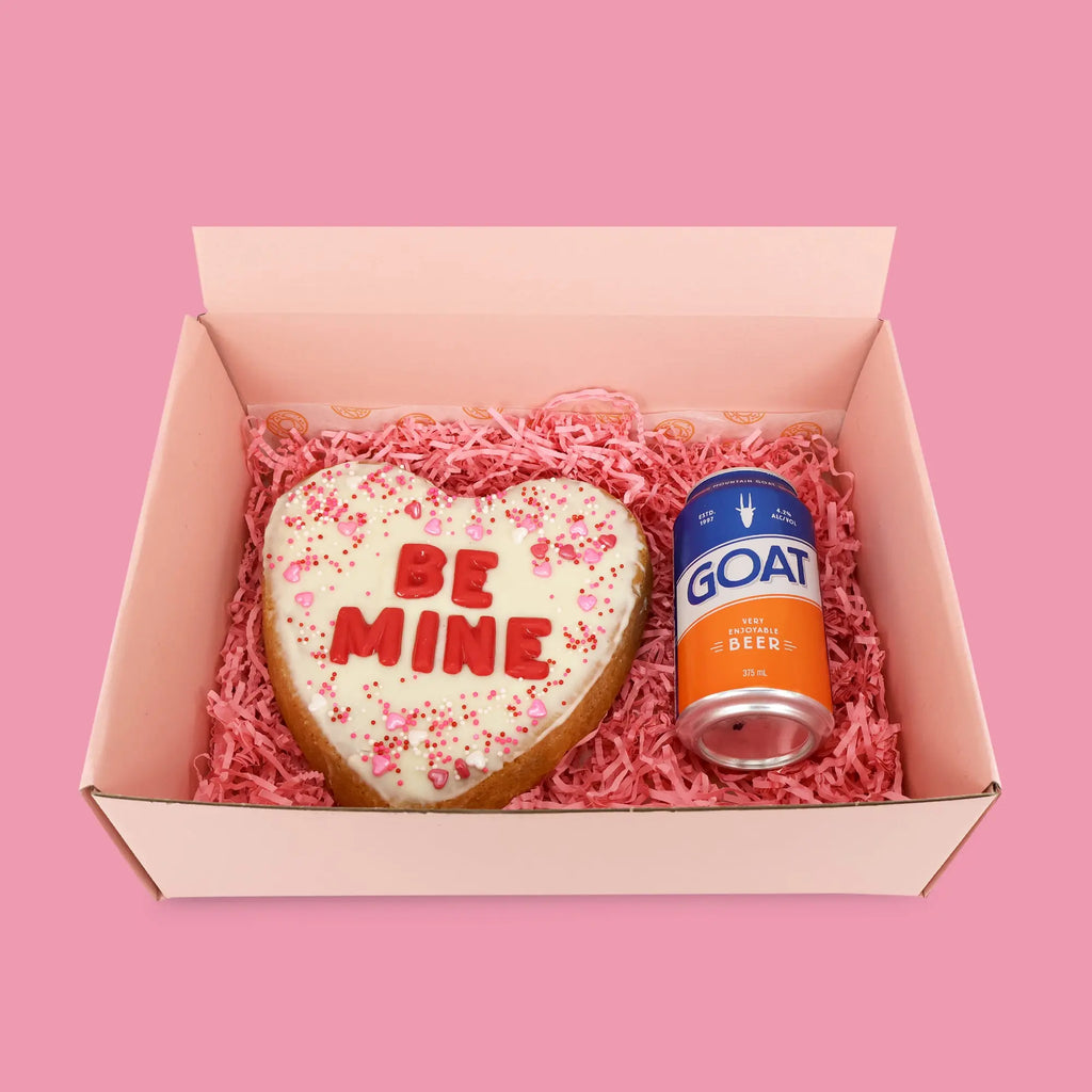 'Be Mine' Cookie with Beer - Goldelucks Same Day Gift Delivery