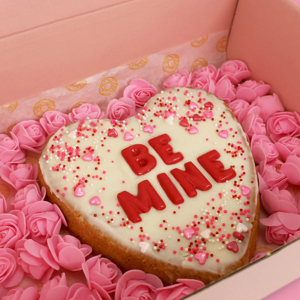 'Be Mine' Cookie with Roses - Goldelucks Same Day Gift Delivery