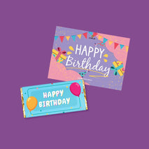 Birthday Chocolate & Card Combo - Goldelucks Same Day Gift Delivery