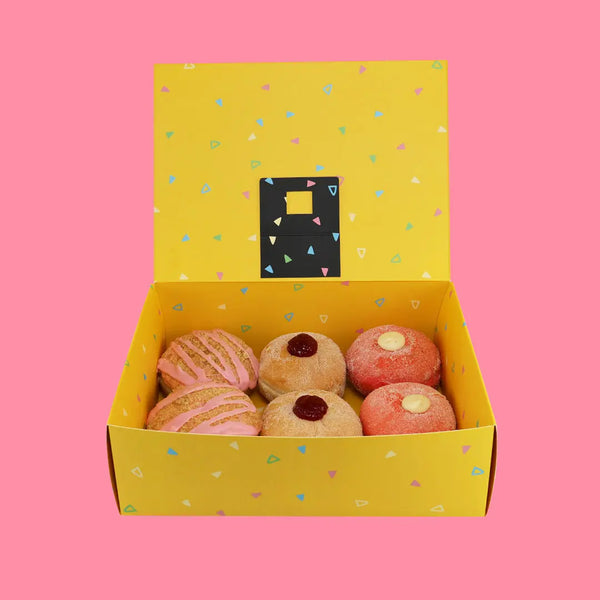 Birthday Vegan Donut Confetti Hamper Bundle - Goldelucks Same Day Gift Delivery