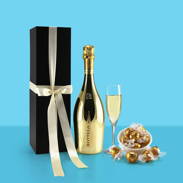 Bottega Gold Prosecco with Lindt Balls Hamper - Goldelucks Same Day Gift Delivery