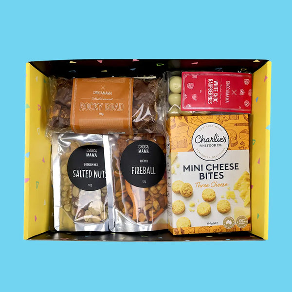 Chocolates & Nibbles Hamper - Goldelucks Same Day Gift Delivery