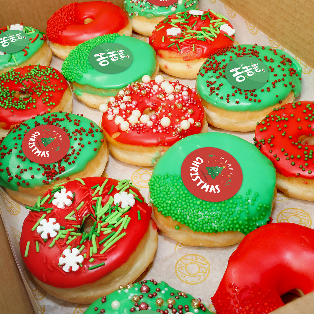Christmas Donut Box (with Edible Image)