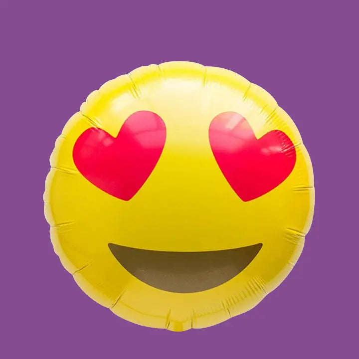 Emoji Heart Eyes Balloon - Goldelucks
