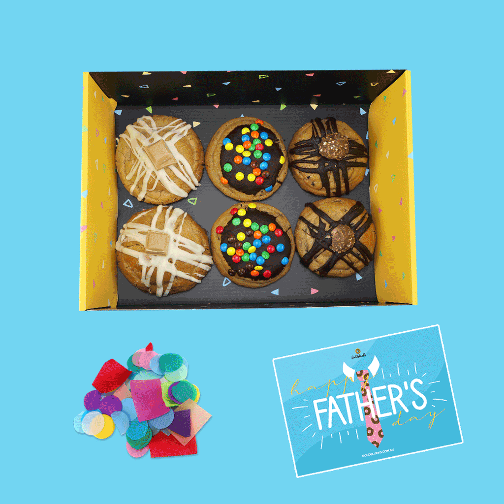 Father's Day Cookie Confetti Hamper Bundle - Goldelucks Same Day Gift Delivery