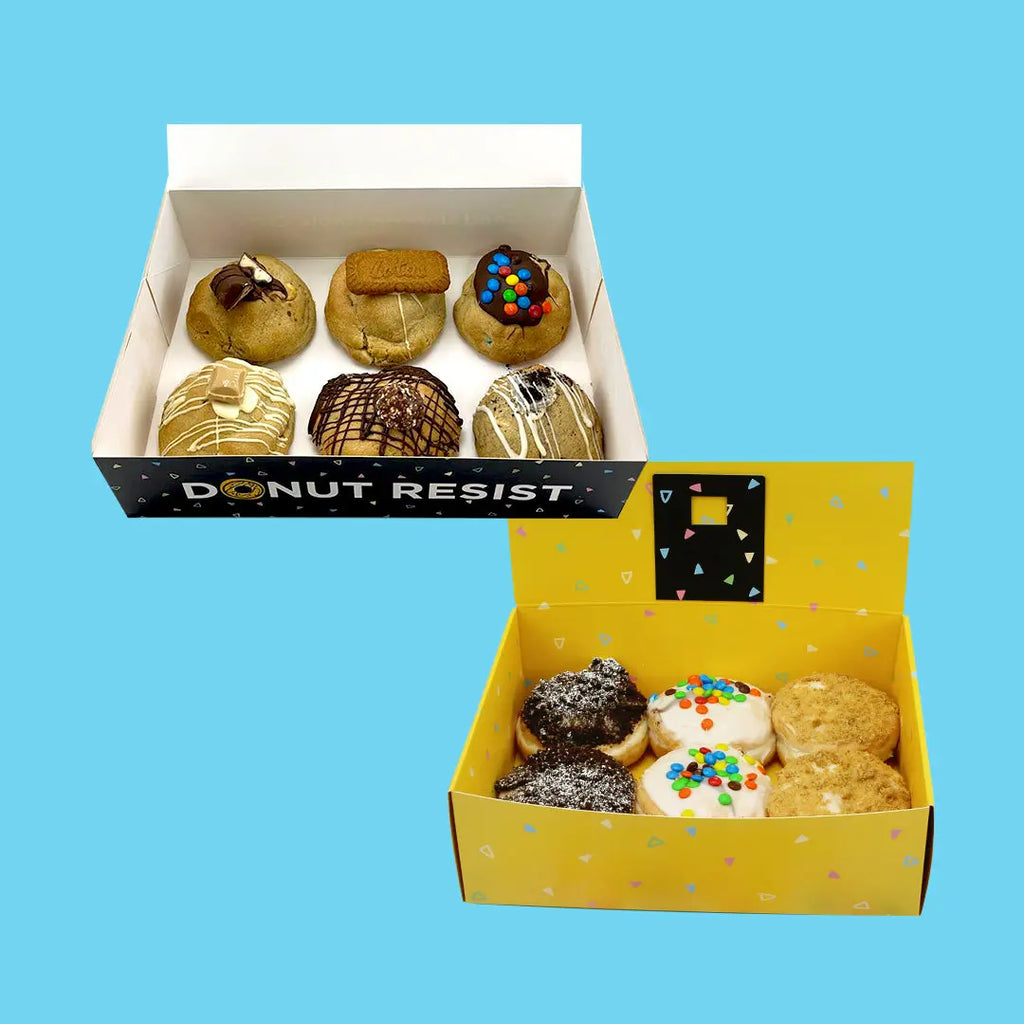 Fully Loaded Cookies + Assorted Donut Hamper - Goldelucks Same Day Gift Delivery