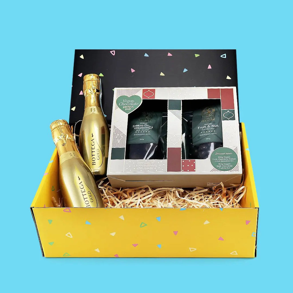 Gold Prosecco & Chocolates Hamper - Goldelucks Same Day Gift Delivery