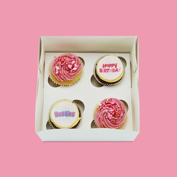 Happy Birthday Bestie Cupcakes - Goldelucks Same Day Gift Delivery