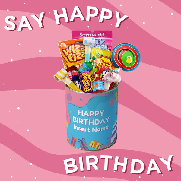 Happy Birthday Candy Tin - Goldelucks Same Day Gift Delivery