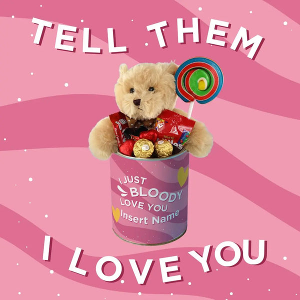 I Just Bloody Love You Candy Tin - Goldelucks Same Day Gift Delivery