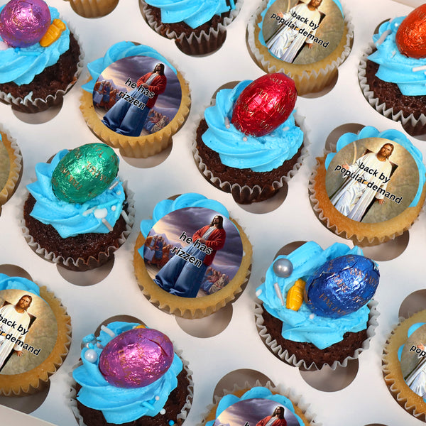 Mini Easter Jesus Cupcakes