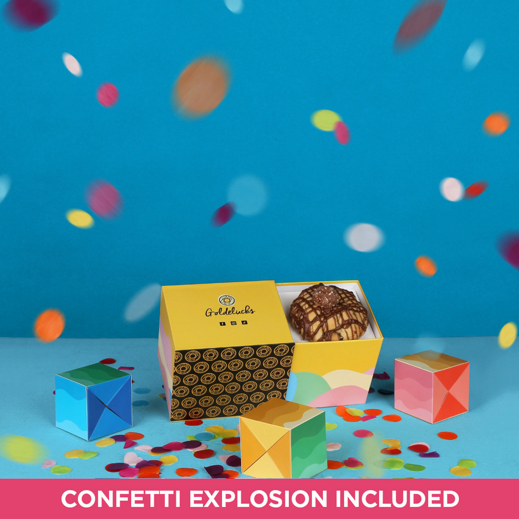 Loaded Cookie Bounce Box & Confetti Explosion