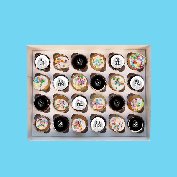 Mini Carlton Blues Cupcakes - Goldelucks 