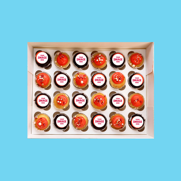 Personalised Mini Pink Cupcakes - Goldelucks 