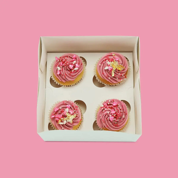 Pink & Gold Cupcakes - Goldelucks Same Day Gift Delivery