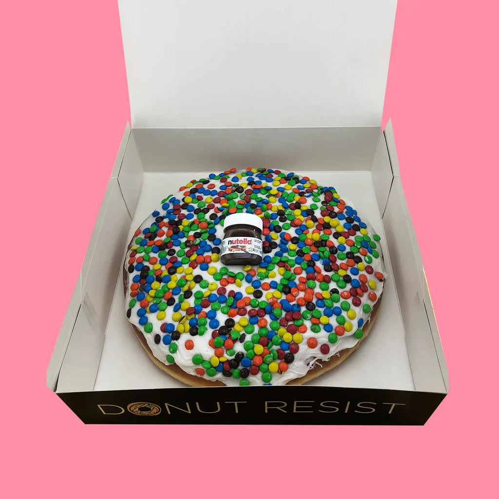 The Giant M&M Donut Cake - Goldelucks