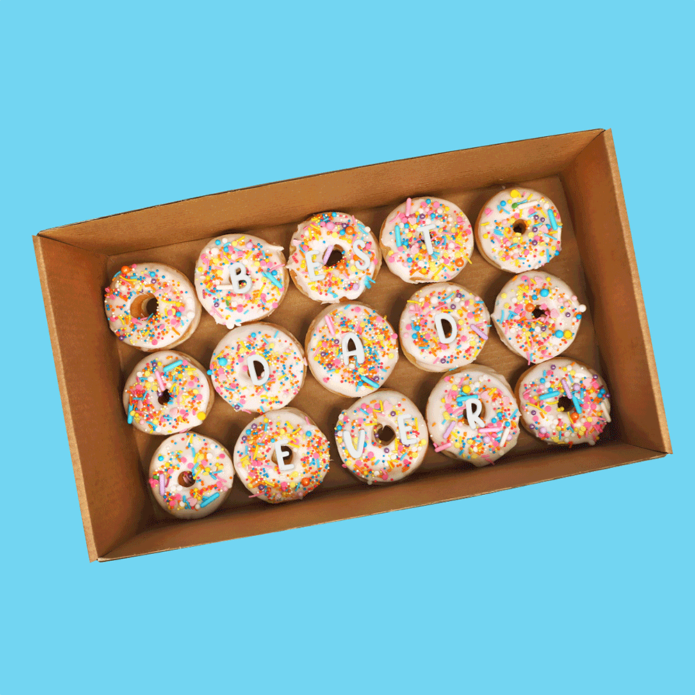 Best Dad Ever Letter Donuts