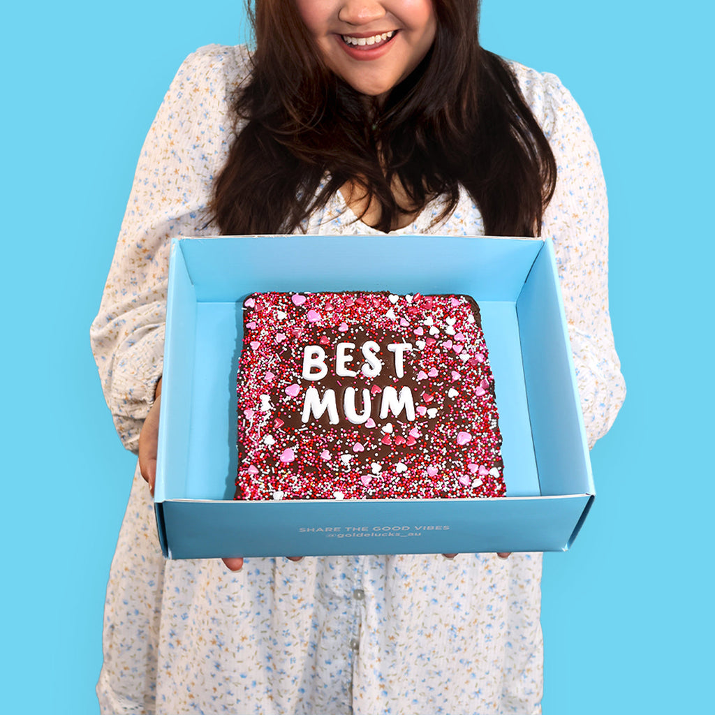 BEST MUM Loaded Brownie & Champagne - Goldelucks 