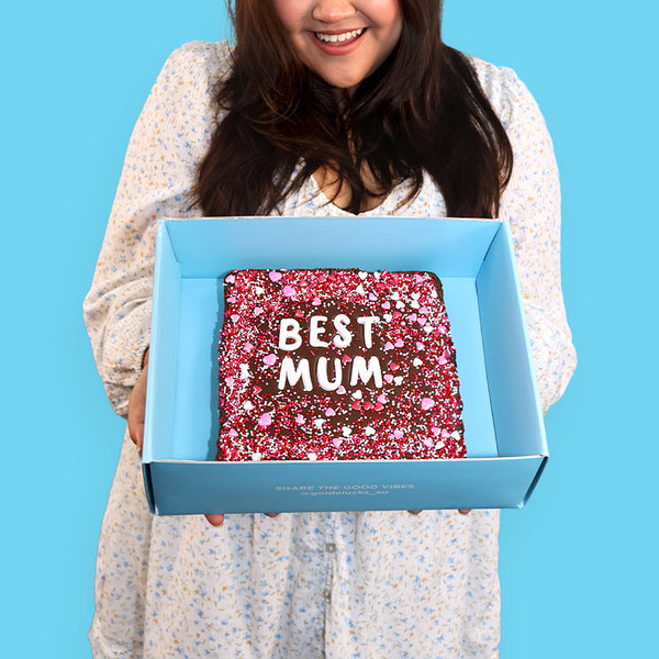 BEST MUM Loaded Brownie & Champagne - Goldelucks 