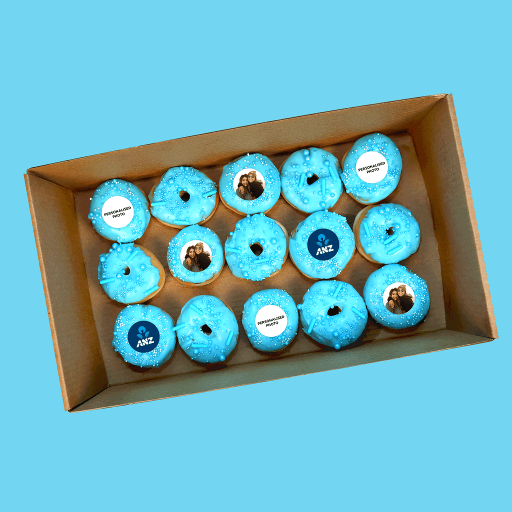 Personalised Blue Donuts