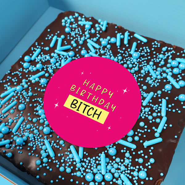 Rude HAPPY BIRTHDAY Loaded Brownie