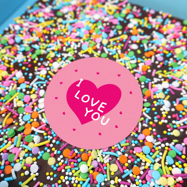 I LOVE YOU Loaded Brownie
