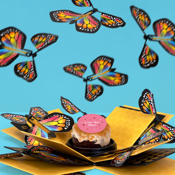 Love You Mum Cake Butterfly Box