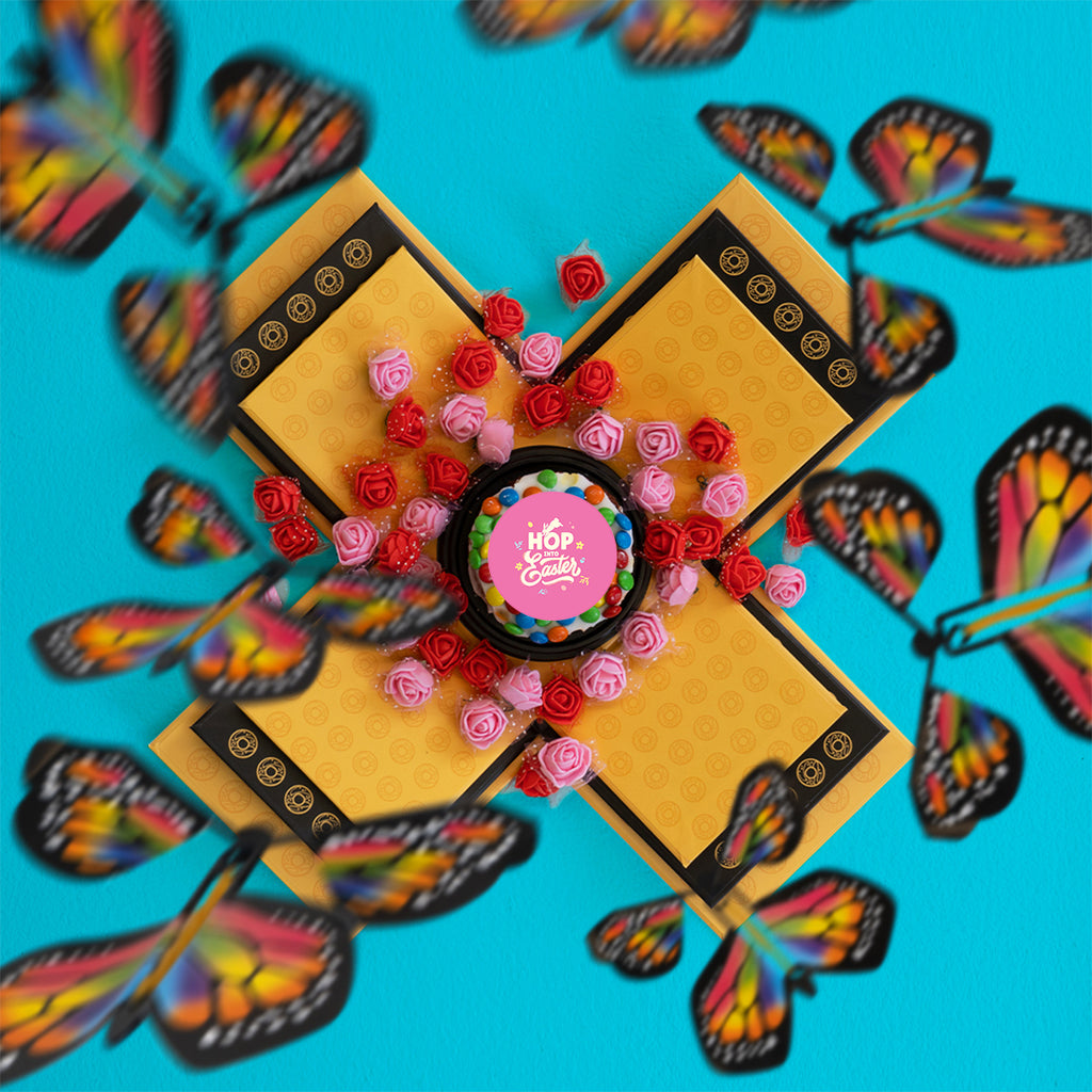 Hop Into Easter Cake Butterfly Box