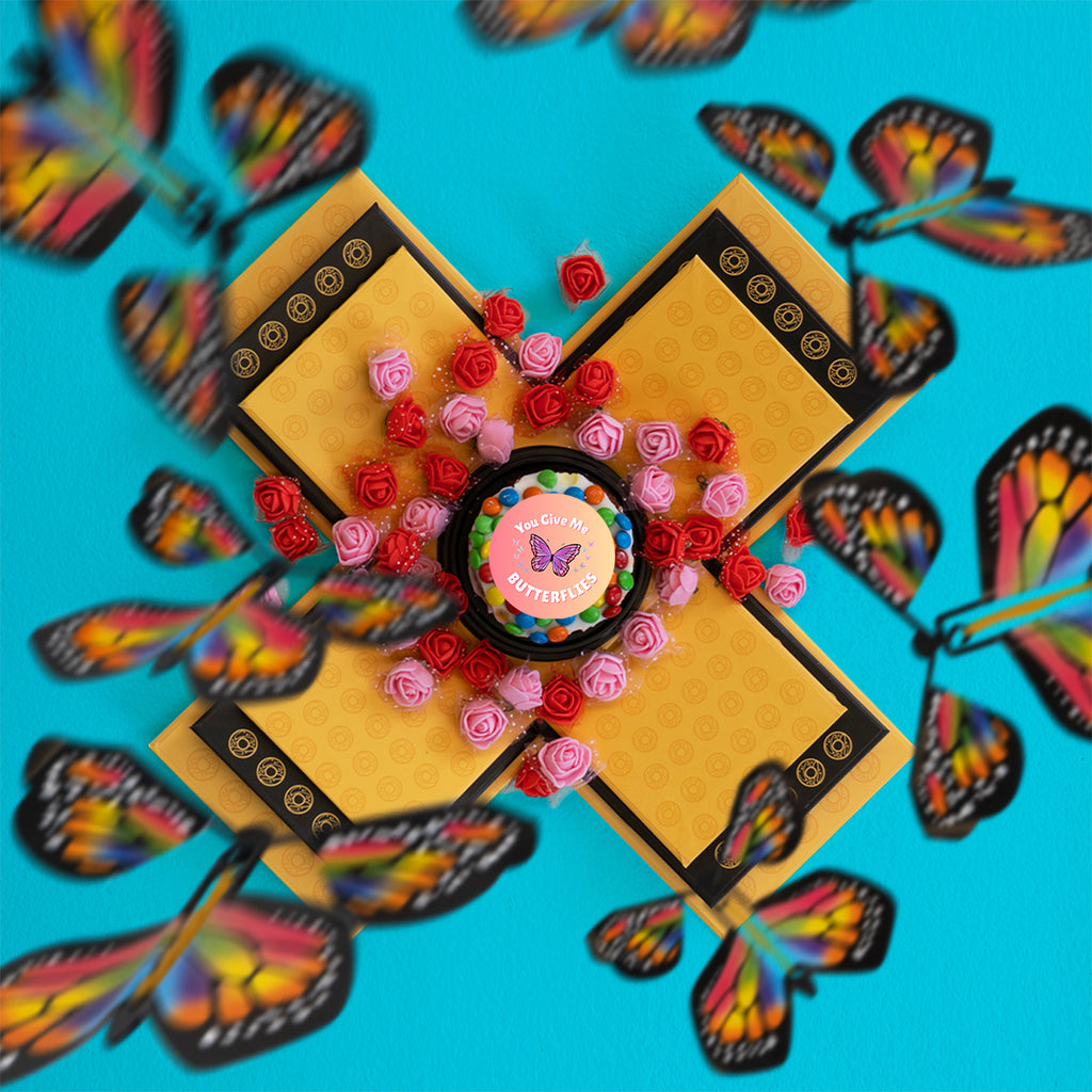 You Give Me Butterflies Cake Butterfly Box