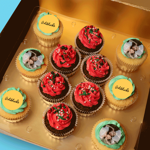 Personalised Christmas Cupcakes