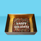 Happy Holidays Loaded Brownie