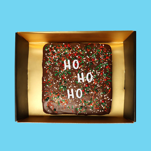 Happy Holiday Loaded Brownie - Goldelucks 