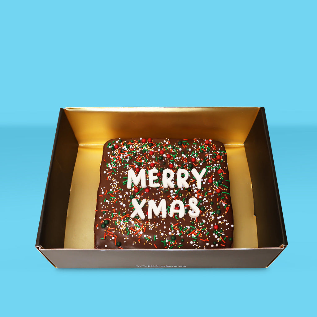 Ho Ho Ho Loaded Brownie - Goldelucks 