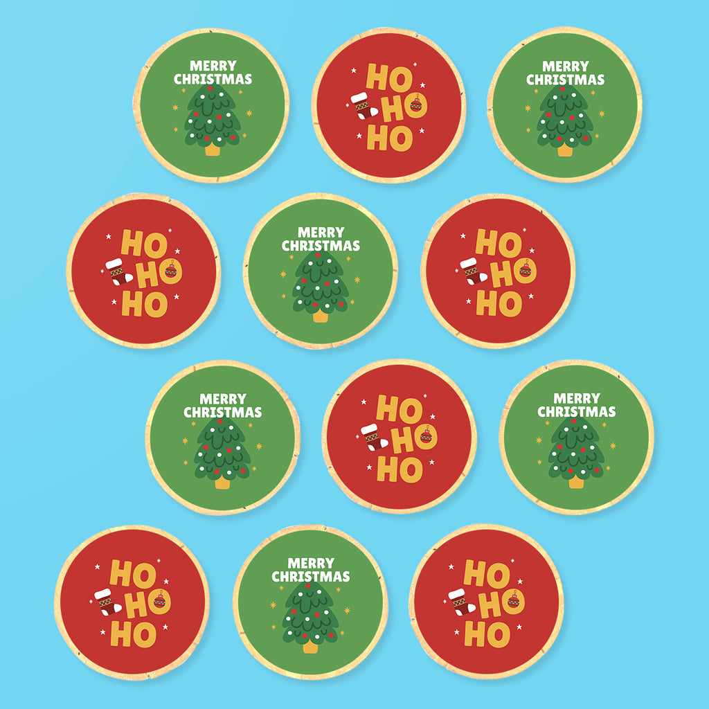 Merry Christmas & Ho Ho Ho Cookies