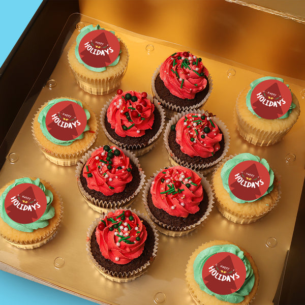 Happy Holiday Cupcakes