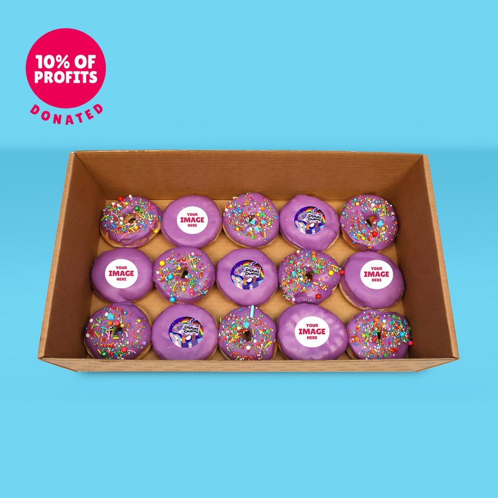 Personalised Colour of Courage Donuts