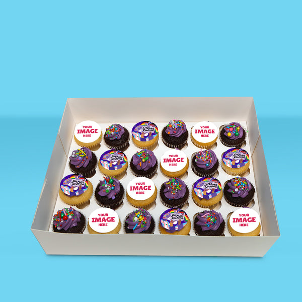 Personalised Mini Colours of Courage Cupcakes