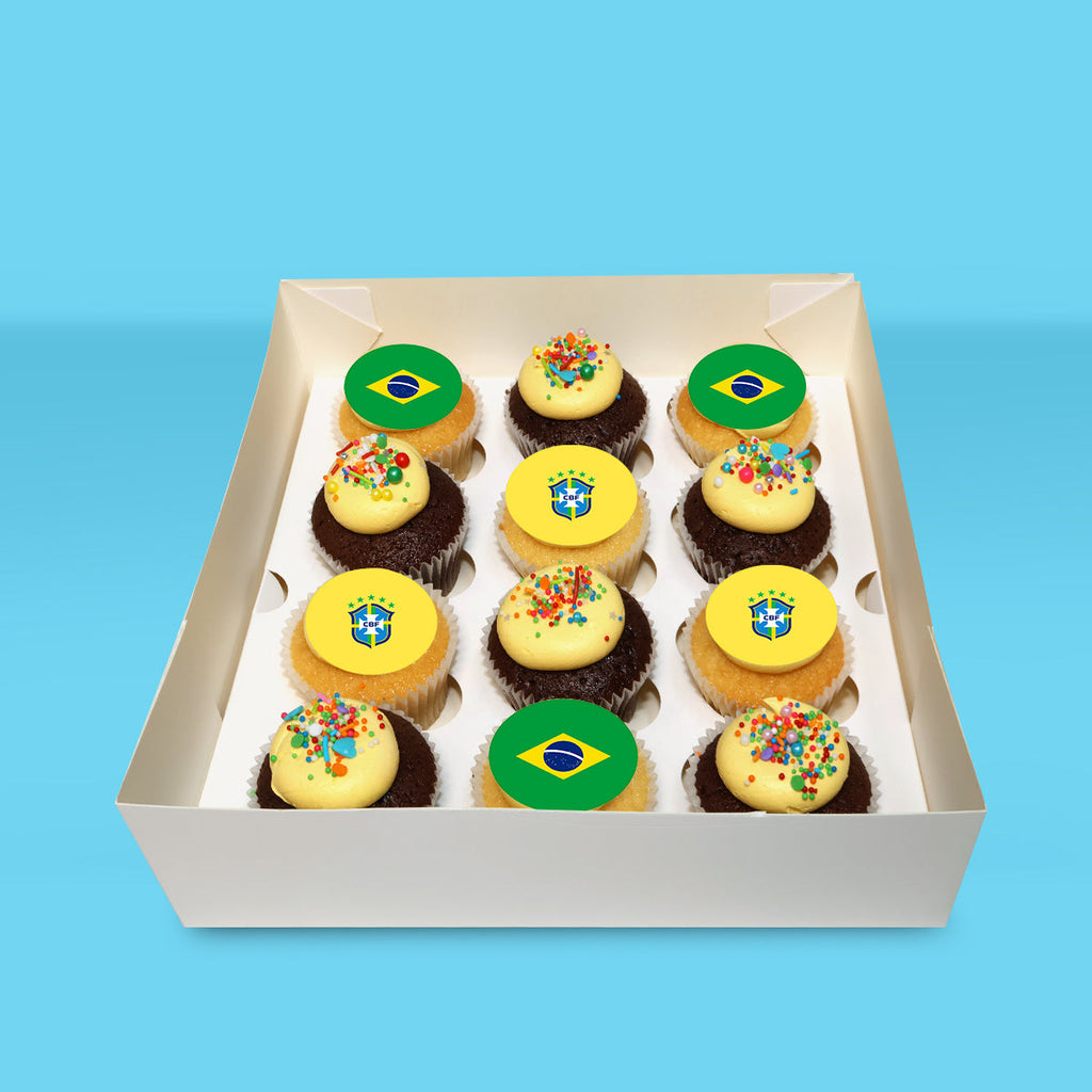 Brazil FIFA World Cup Cupcakes - Goldelucks 
