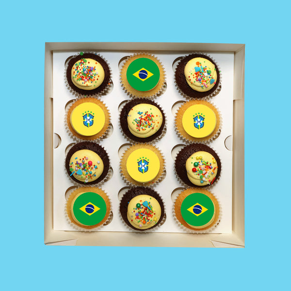 Brazil FIFA World Cup Cupcakes - Goldelucks 